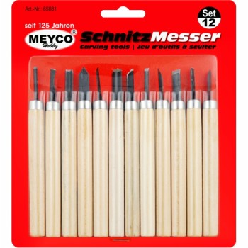 ΕΡΓΑΛΕΙΑ ΞΥΛΟΓΛΥΠΤΙΚΗΣ MEYCO ΣΕΤ 12τεμ.
