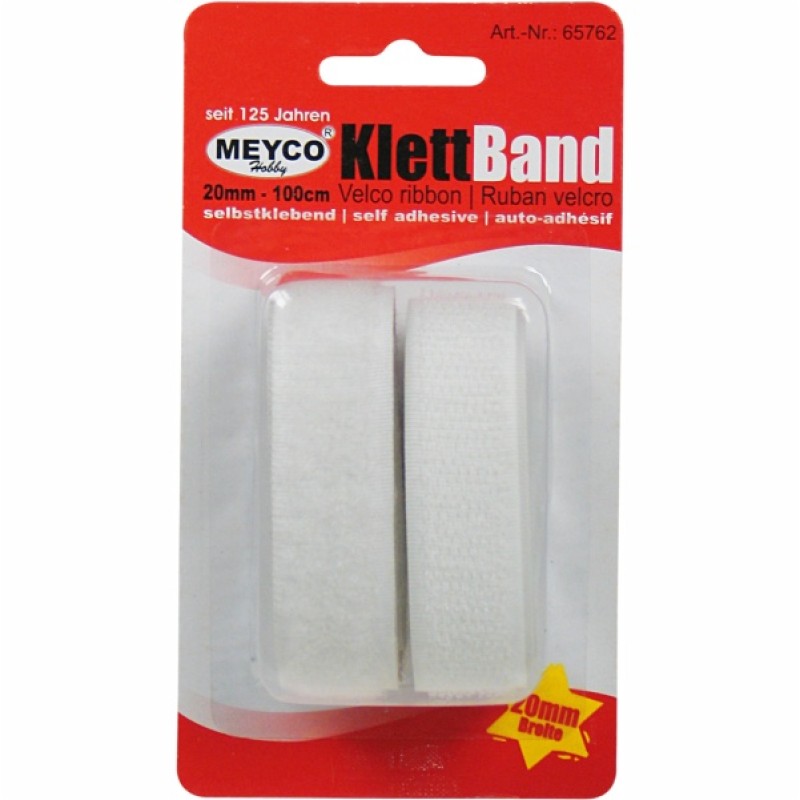 ΤΑΙΝΙΑ VELKRO ΛΕΥΚΗ ΑΥΤΟΚΟΛΛΗΤΗ 20mmX1m