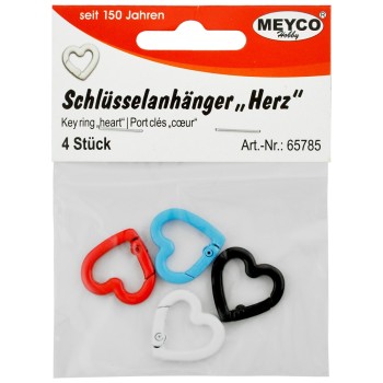 ΚΡΙΚΟΙ ΚΑΡΔΙΑ ΜΕΤΑΛΛΙΚΟΙ ΧΡΩΜΑΤΙΣΤΟΙ ΓΙΑ ΚΛΕΙΔΙΑ ΣΕΤ 4τεμ.