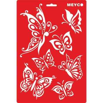 ΣΤΕΝΣΙΛ MEYCO DECOUPAGE 20χ31 BUTTERFLIES