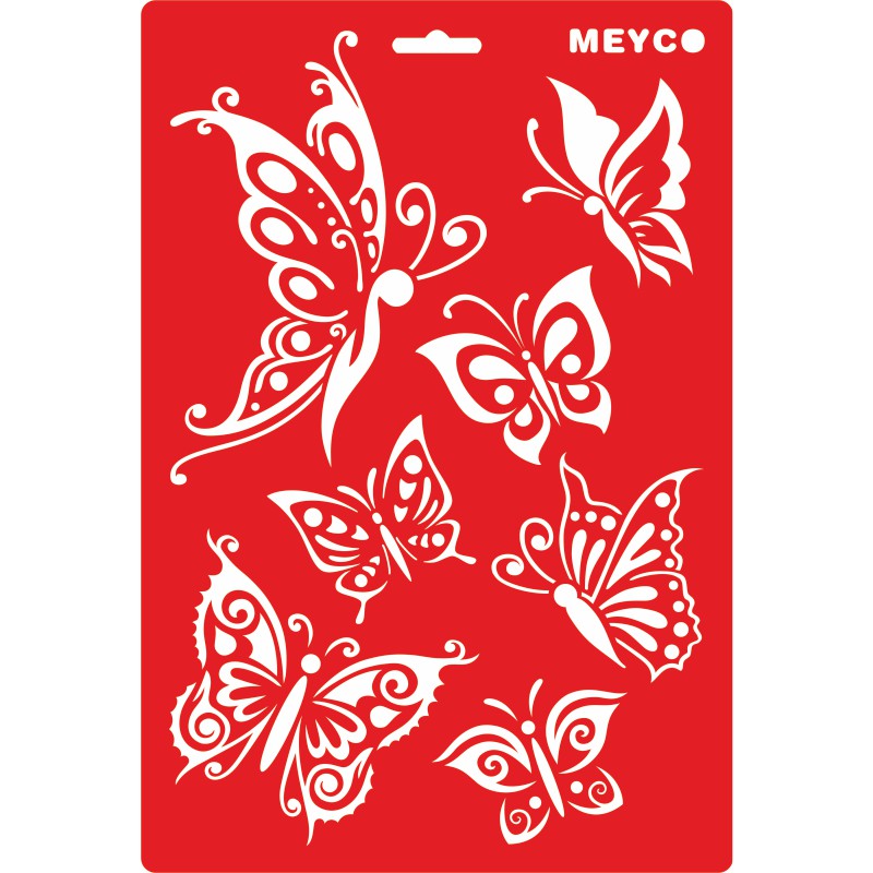 ΣΤΕΝΣΙΛ MEYCO DECOUPAGE 20χ31 BUTTERFLIES