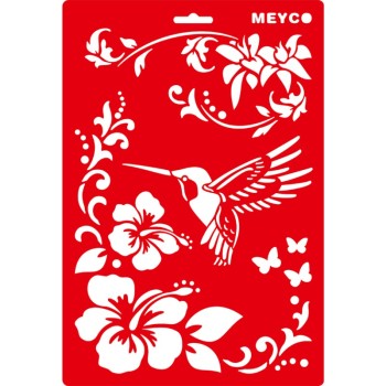 ΣΤΕΝΣΙΛ MEYCO DECOUPAGE 20χ31 HUMMING BIRD