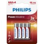 ΜΠΑΤΑΡΙΕΣ PHILIPS POWER ΑΛΚΑΛΙΚΕΣ ΜΙΝΙΟΝ ΑΑA ΜΠΛΙΣΤΕΡ 4 τεμ.