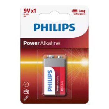 ΜΠΑΤΑΡΙΕΣ PHILIPS ΑΛΚΑΛΙΚΕΣ 9V ΜΠΛΙΣΤΕΡ 1 τεμ.