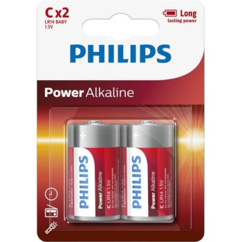 ΜΠΑΤΑΡΙΕΣ PHILIPS ΑΛΚΑΛΙΚΕΣ C ΜΠΛΙΣΤΕΡ 2 τεμ.