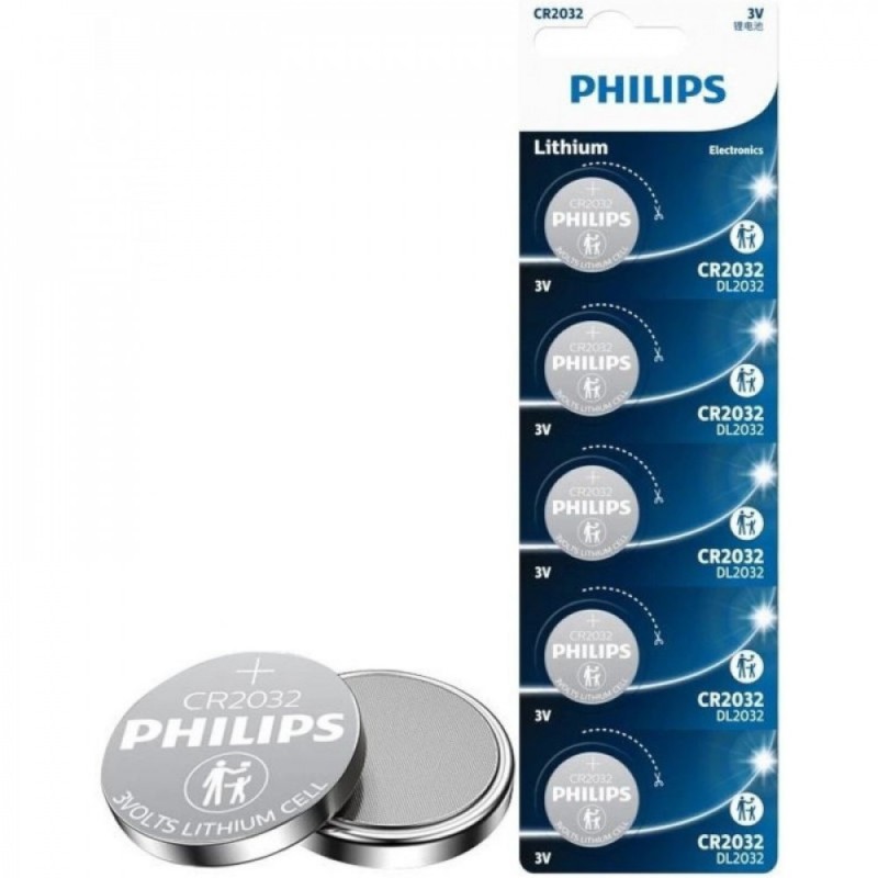 ΜΠΑΤΑΡΙΕΣ PHILIPS ΛΙΘΙΟΥ ΣΤΡΟΓΓΥΛΕΣ CR-2032