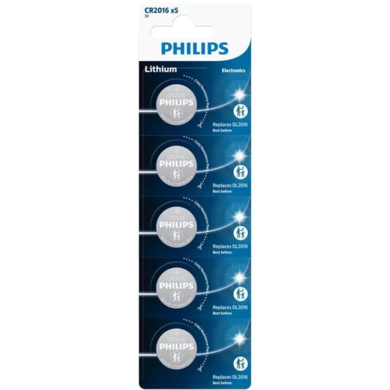 ΜΠΑΤΑΡΙΕΣ PHILIPS ΛΙΘΙΟΥ ΣΤΡΟΓΓΥΛΕΣ CR-2016
