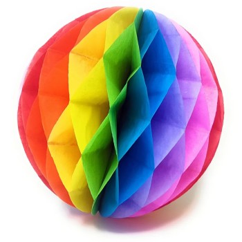 ΔΙΑΚΟΣΜΗΤΙΚΗ ΧΑΡΤΙΝΗ ΜΠΑΛΑ ΠΟΛΥΧΡΩΜΗ 30cm