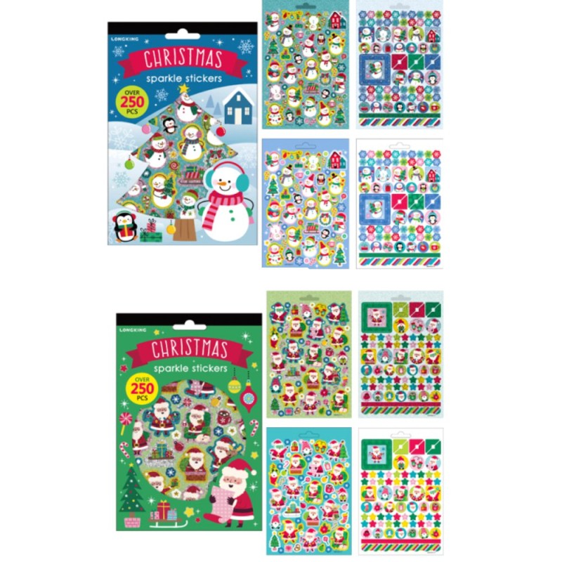 ΑΥΤΟΚ/ΤΑ ΜΠΛΟΚ 250τεμ.SPARKLE CHRISTMAS