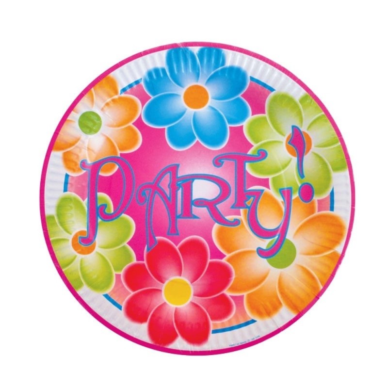 ΠΙΑΤΑ ΧΑΡΤΙΝΑ ΠΑΡΤΥ ΛΟΥΛΟΥΔΙΑ 9'' 6τεμ.