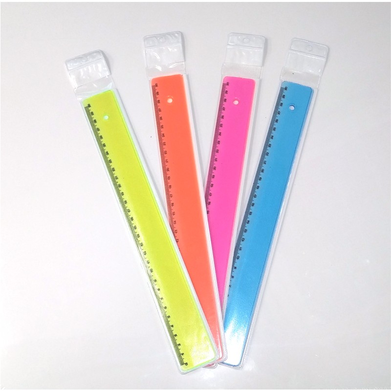 ΥΠΟΔΕΚΑΜΕΤΡΑ ΧΡΩΜΑΤΙΣΤΑ 30cm (κίτρινο,πορτοκαλί,ροζ,γαλάζιο)