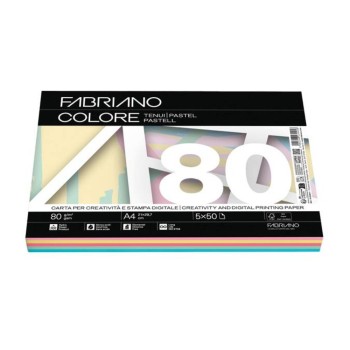 ΧΑΡΤΙ ΦΩΤΟΤΥΠΙΚΟ FABRIANO COLORE MIX ΠΑΛ ΧΡΩΜΑΤΑ Α4 80gr (5χ50φ)