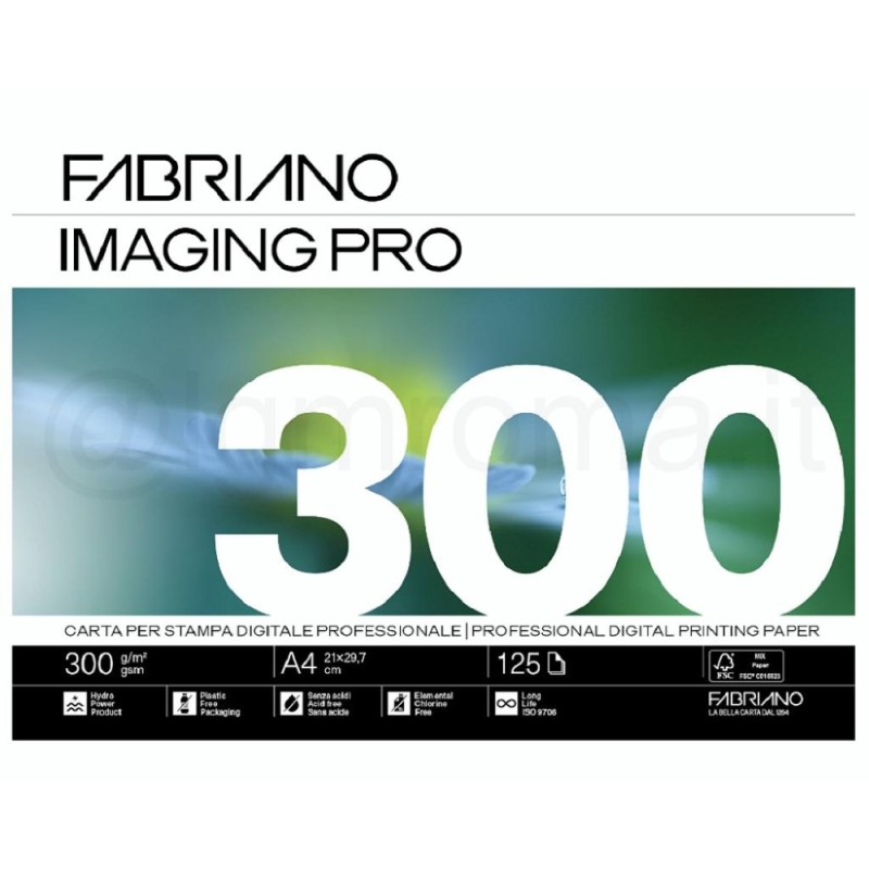 ΧΑΡΤΙ ΦΩΤΟΤΥΠΙΚΟ ΛΕΥΚΟ FABRIANO Α4 300gr (125φ) Imaging Pro