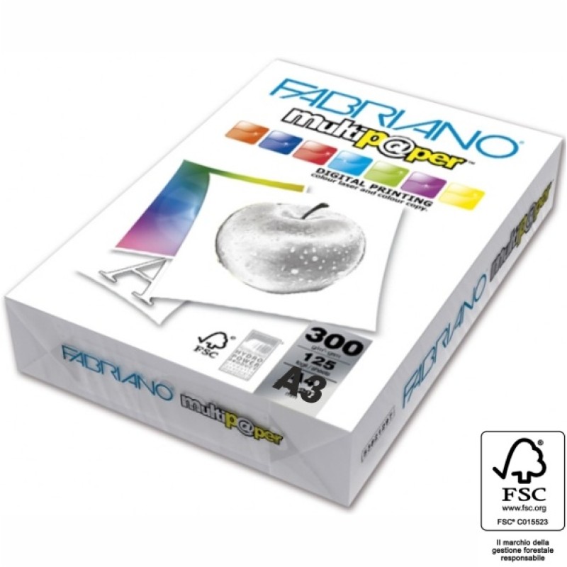 ΧΑΡΤΙ ΦΩΤΟΤΥΠΙΚΟ ΛΕΥΚΟ FABRIANO Α3 300gr (125φ) multipaper