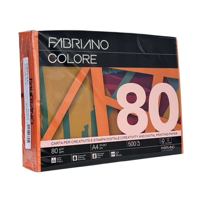 ΧΑΡΤΙ ΦΩΤΟΤΥΠΙΚΟ FABRIANO COLORE Α4 80gr ARAGOSTA (500φ)