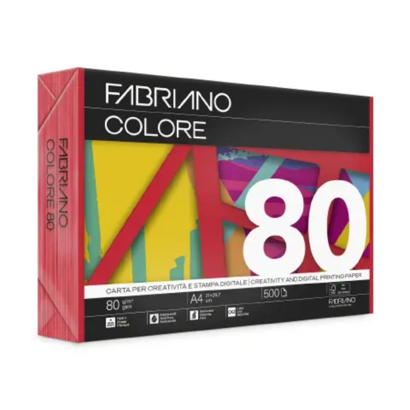 ΧΑΡΤΙ ΦΩΤΟΤΥΠΙΚΟ FABRIANO COLORE Α4 160gr ROSSO (250φ)