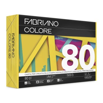 ΧΑΡΤΙ ΦΩΤΟΤΥΠΙΚΟ FABRIANO COLORE Α4 80gr GIALLO (500φ)