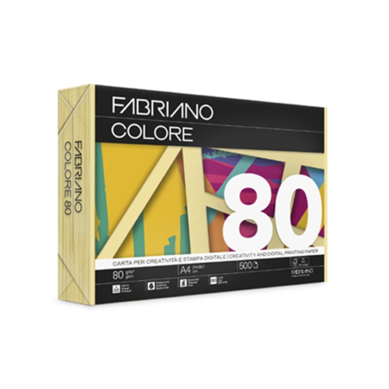 ΧΑΡΤΙ ΦΩΤΟΤΥΠΙΚΟ FABRIANO COLORE Α4 80gr BANANA (500φ)