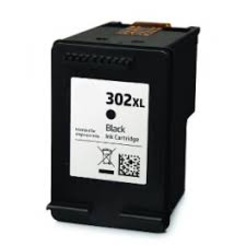Ink cartridge Black replaces HP F6U68AE, 302XL