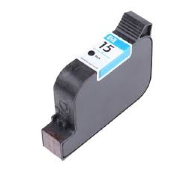 Ink cartridge Black replaces HP C6615DE, 15