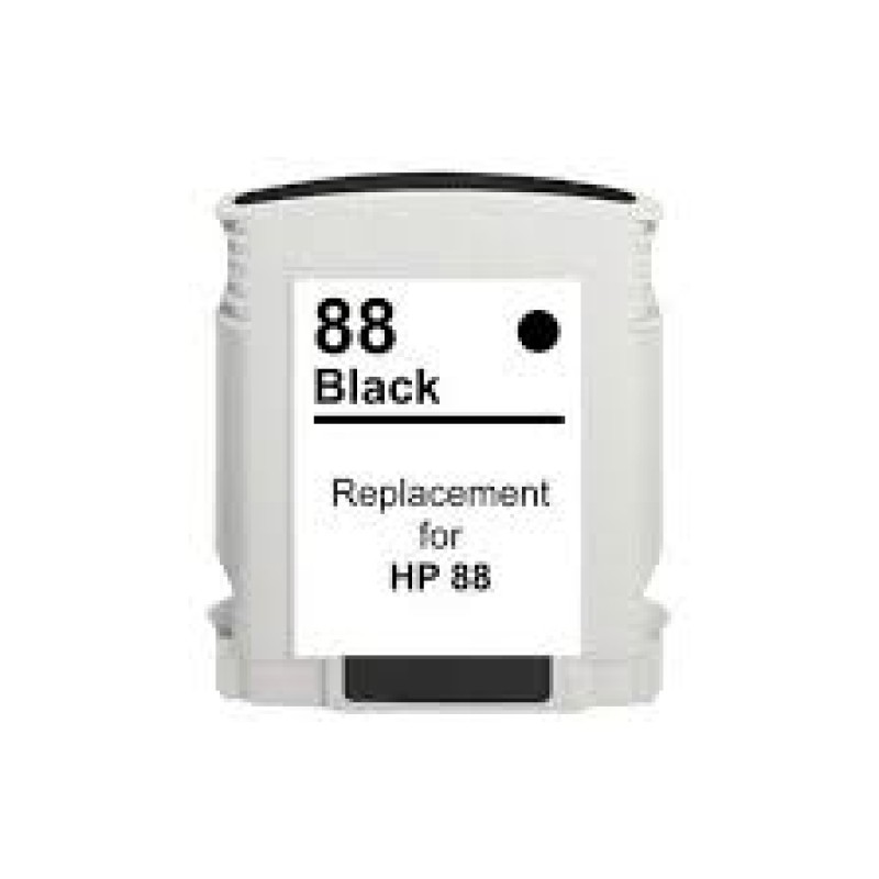 Ink cartridge Black replaces HP C9396AE, 88XL