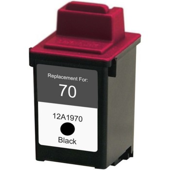 Ink cartridge Black replaces Lexmark 12A1970, 70