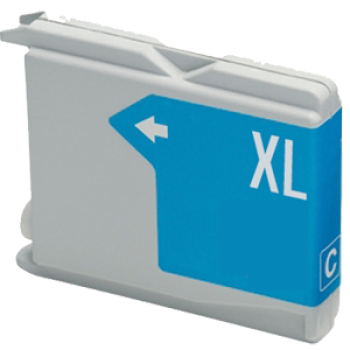 Ink cartridge Cyan replaces Brother LC1100C / LC980C, LC61