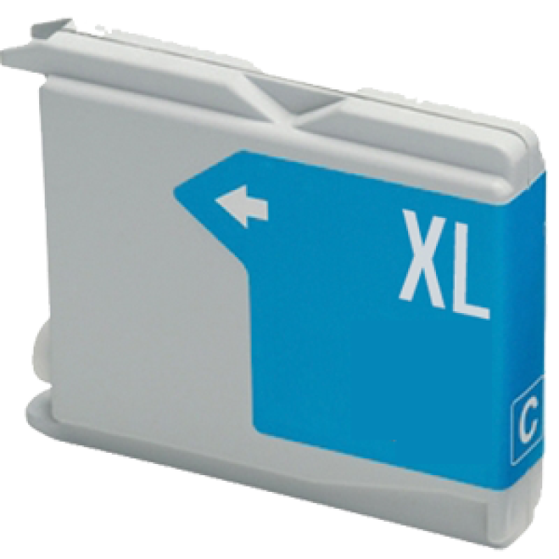 Ink cartridge Cyan replaces Brother LC1100C / LC980C, LC61