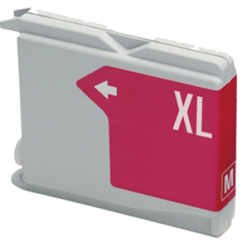 Ink cartridge Magenta replaces Brother LC1100M / LC980M, LC61