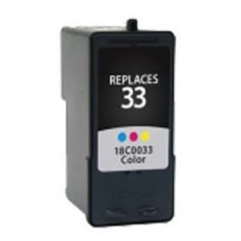 Ink cartridge Color replaces Lexmark 18C0033E, 33