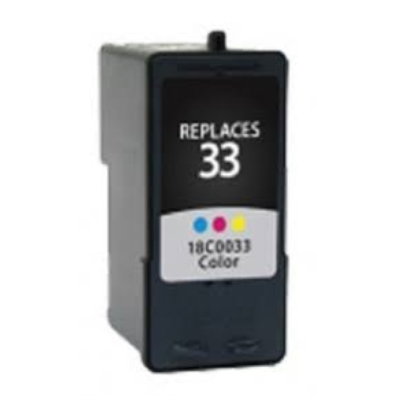 Ink cartridge Color replaces Lexmark 18C0033E, 33
