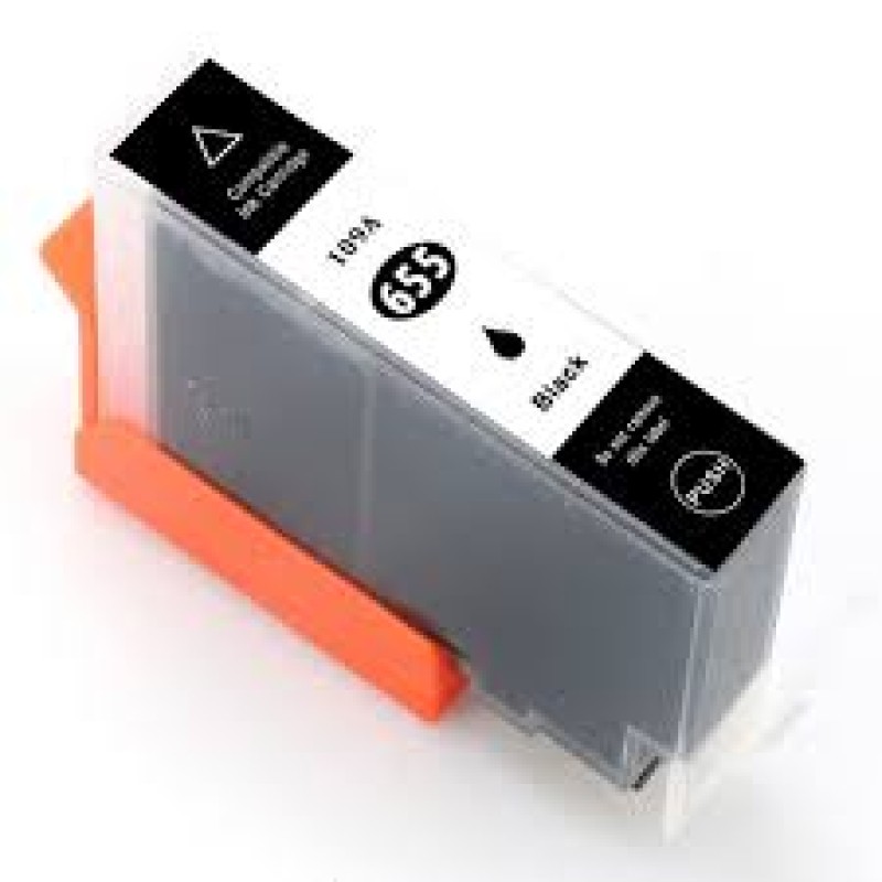 Ink cartridge Black replaces HP CZ109AE, 655