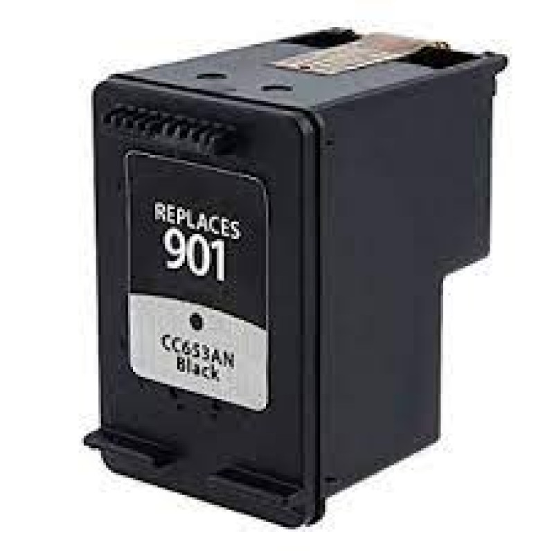 Ink cartridge Black replaces HP CC653AE, 901
