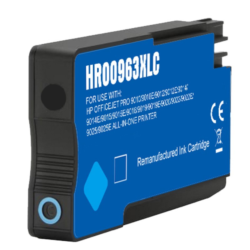 Ink cartridge Cyan replaces HP 3JA27AE, 963XL