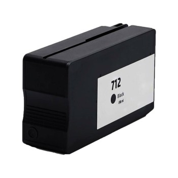 Ink cartridge Black replaces HP 3ED71A, 712B