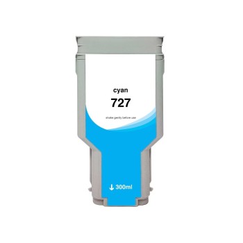 Ink cartridge Black replaces HP F9J76A, 727