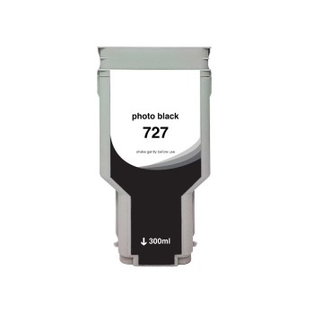 Ink cartridge Black replaces HP F9J79A, 727