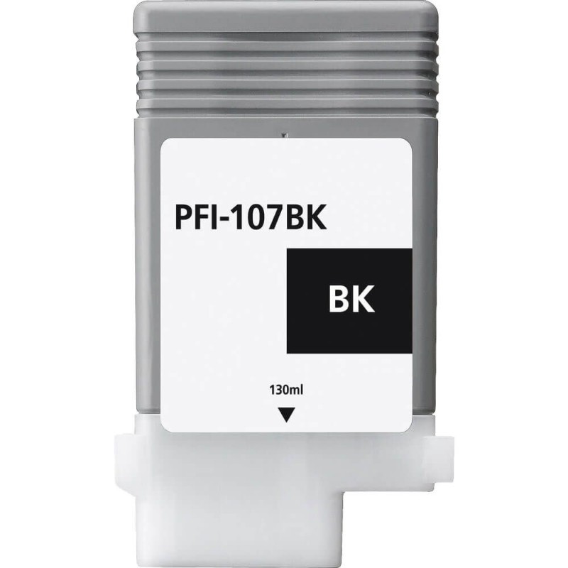 Ink cartridge Black replaces Canon 6705B001, PFI107BK