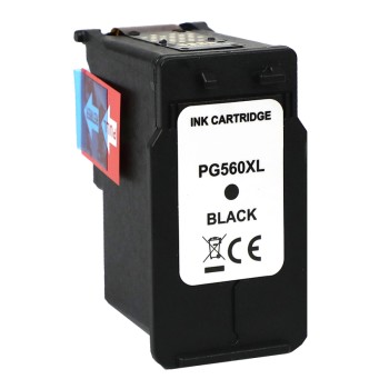 Ink cartridge Black replaces Canon 3712C001, PG560XL