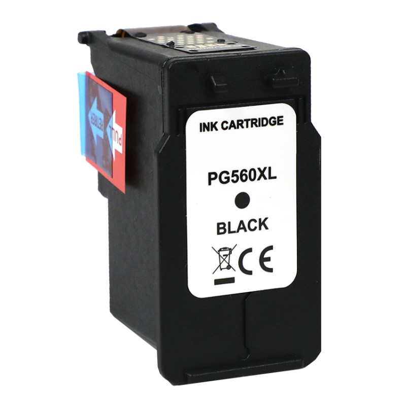 Ink cartridge Black replaces Canon 3712C001, PG560XL